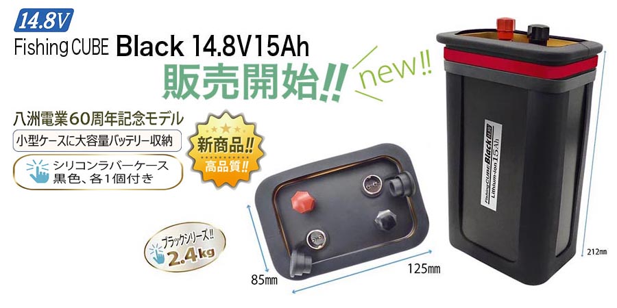 電動リール用バッテリーFishing CUBE EX 14.8V フィッシング FCEX5A イーエックス 八洲電業 キューブ 5Ah